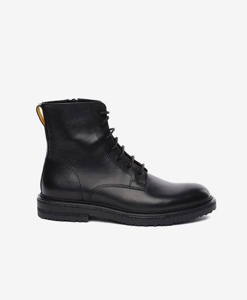 Greyder Men's Military Style Boots In Black