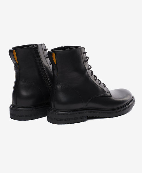 Greyder Men's Military Style Boots In Black