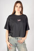 Lee Women's Short Sleeve Cropped T-Shirt In Washed Black