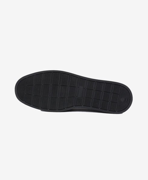 Greyder Women's Leather Moccasin Shoes In Black