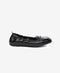 Greyder Women's Ballerina Style Leather Moccasin Shoes In Black