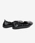 Greyder Women's Ballerina Style Leather Moccasin Shoes In Black