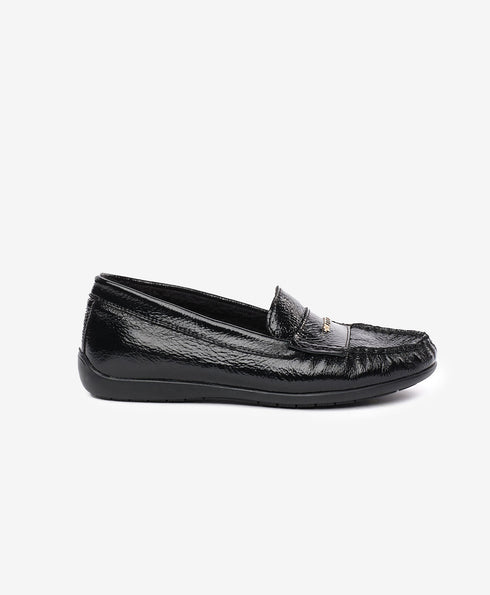 Greyder Women's Traditional Moccasin shoes in Black