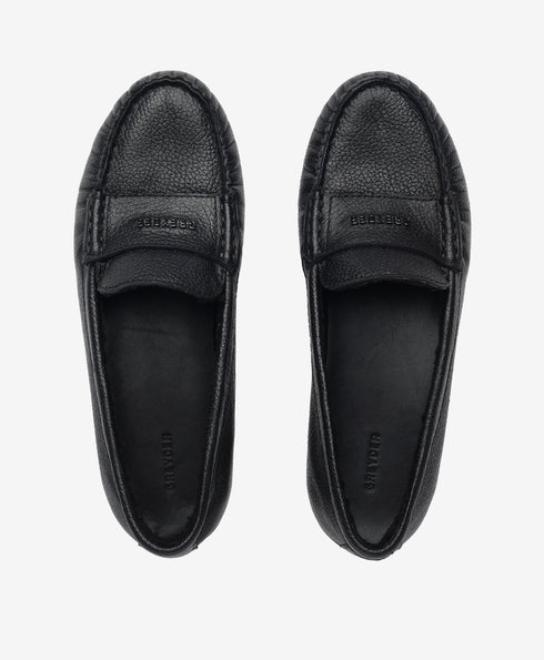 Greyder Women's Traditional Moccasin shoes in Black