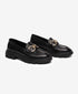 Greyder Women's Modern Moccasin Shoes in Black