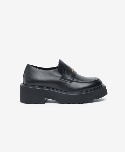 Greyder Women's Classic Moccasin Shoes in Black