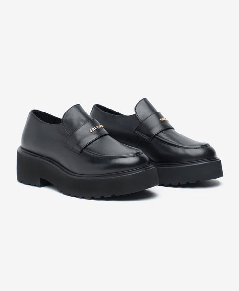 Greyder Women's Classic Moccasin Shoes in Black