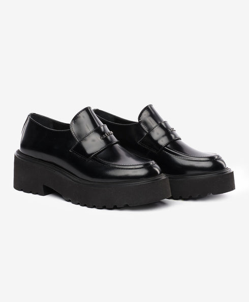 Greyder Women's Classic Moccasin Shoes in Black