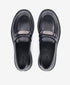 Greyder Women's Classic Leather Moccasin Shoes in Black