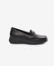 Greyder Women's Traditional High Heel Moccasin shoes in Black