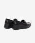 Greyder Women's Traditional High Heel Moccasin shoes in Black