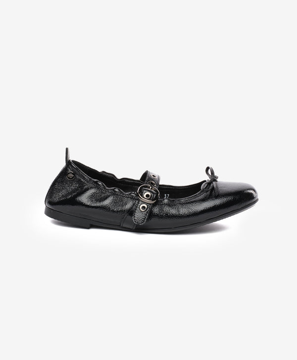 Greyder Women's Ballet Style Moccasin Shoes in Black