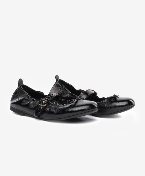 Greyder Women's Ballet Style Moccasin Shoes in Black