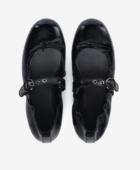 Greyder Women's Ballet Style Moccasin Shoes in Black