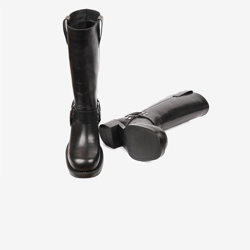 Greyder Women's Half Knee High Boots in Black