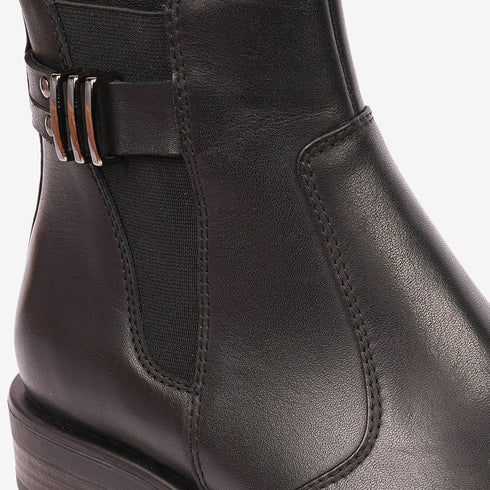 Greyder Women's Leather High Boots In Black