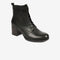 Greyder Women's High Heel Laced Boots in Black