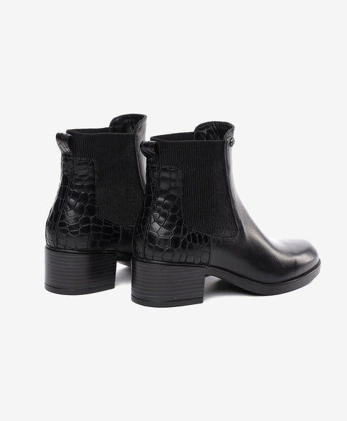 Greyder Women's Leather Patterned High Boots