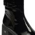 Greyder Women's Genuine Leather Lock Strap Boots in Black