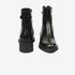 Greyder Women's Genuine Leather Lock Strap Boots in Black