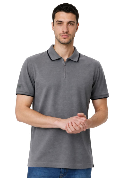 ARMA T-SHIRT ZIP POLO SS MEN