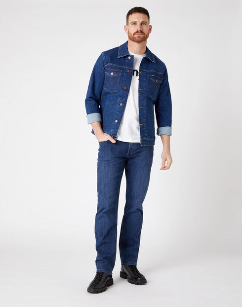 Straight Fit Jeans In Dark Stone