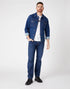 Straight Fit Jeans In Dark Stone