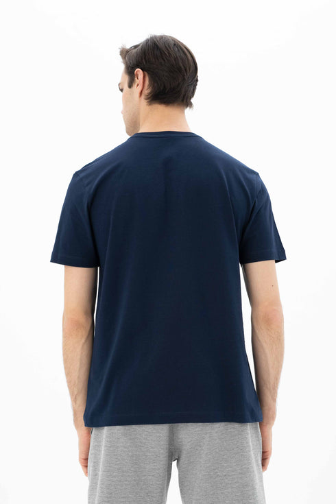 T-Shirt Round Neck With Chest Print