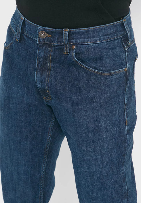Regular Fit Jeans In Blue Black