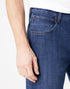 Straight Fit Jeans In Dark Stone