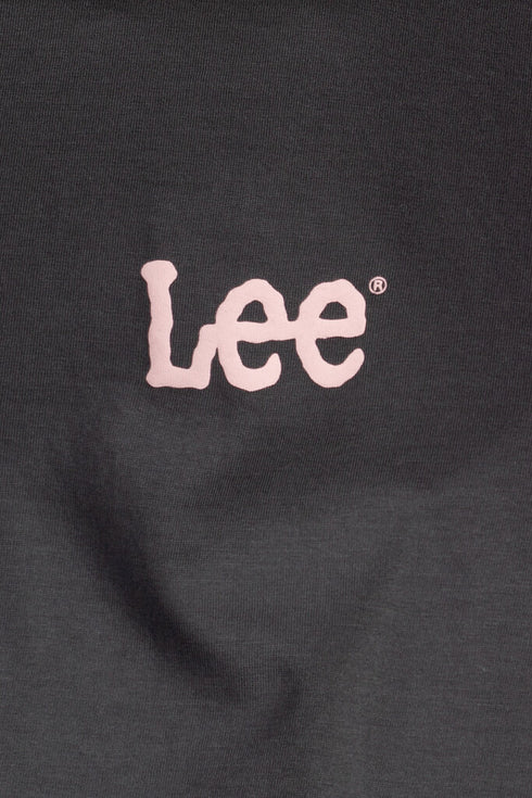 Lee Women's Short Sleeve Cropped T-Shirt In Washed Black