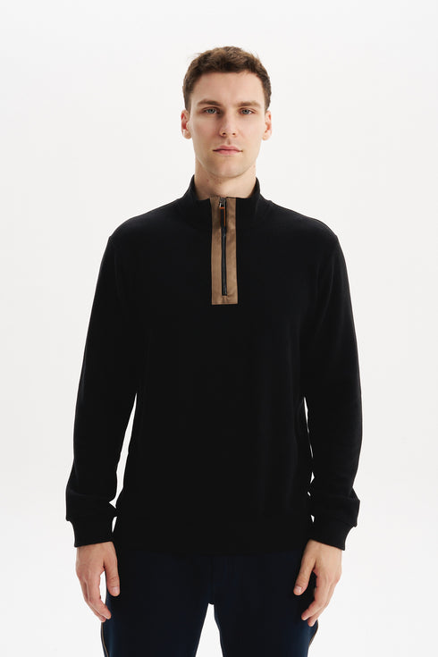ARMA MEN SWEAT SHIRT HALF ZIP