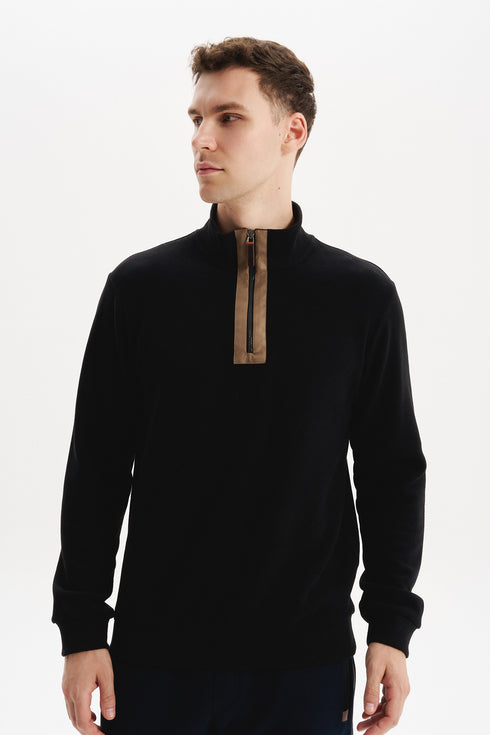 ARMA MEN SWEAT SHIRT HALF ZIP
