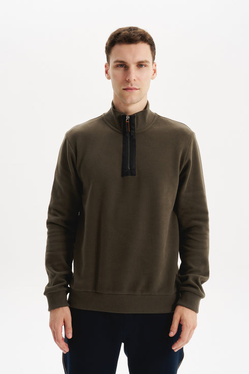 ARMA MEN SWEAT SHIRT HALF ZIP
