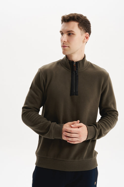 ARMA MEN SWEAT SHIRT HALF ZIP