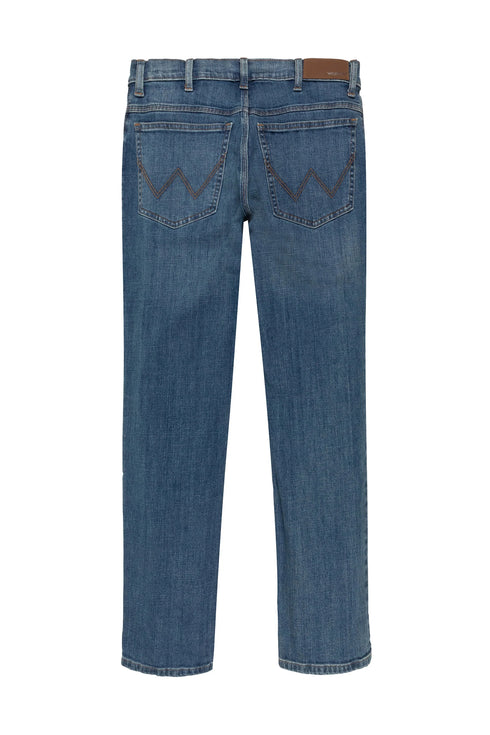 Straight Fit Jeans In Mid Stone
