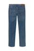 Straight Fit Jeans In Mid Stone