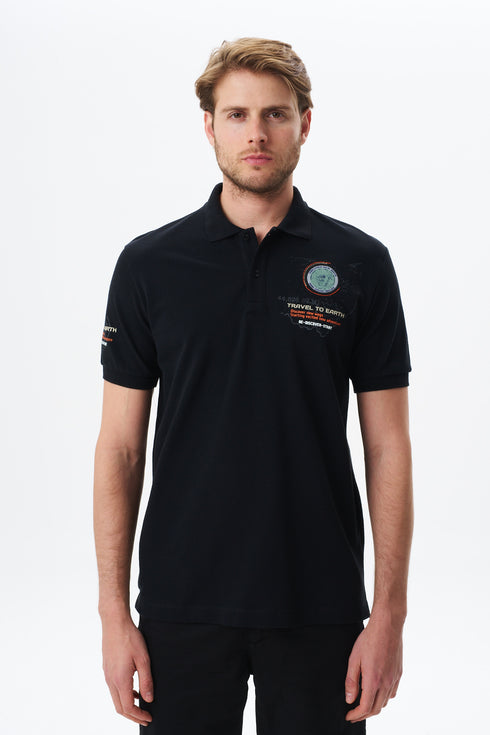 Arma Men's Big Size High Collar Polo T-Shirt