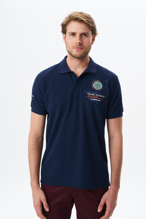 Arma Men's Big Size High Collar Polo T-Shirt
