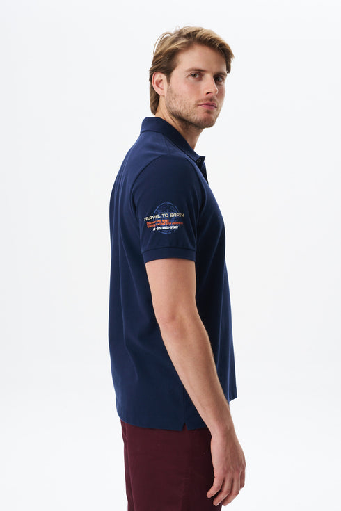 Arma Men's Big Size High Collar Polo T-Shirt