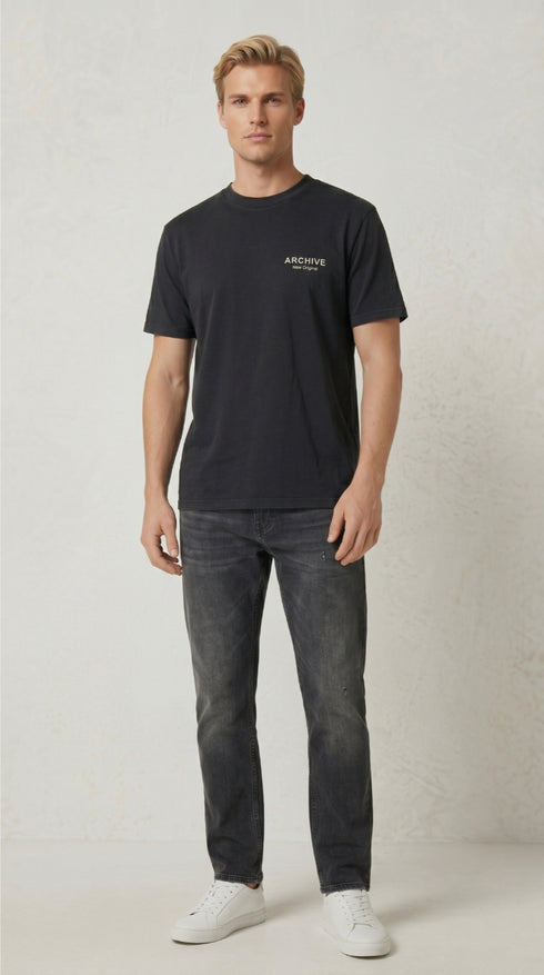 ARCHIVE MEN T-SHIRT OVERSIZED CREW NECK