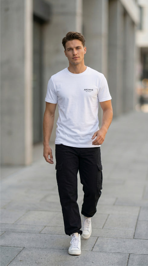 ARCHIVE MEN T-SHIRT OVERSIZED CREW NECK