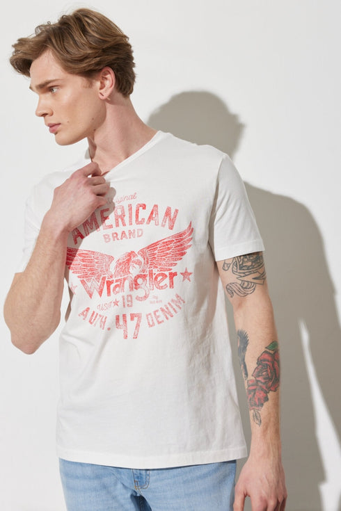 Americana T-Shirt In White - Rodeo In