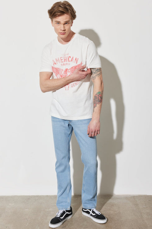 Americana T-Shirt In White - Rodeo In
