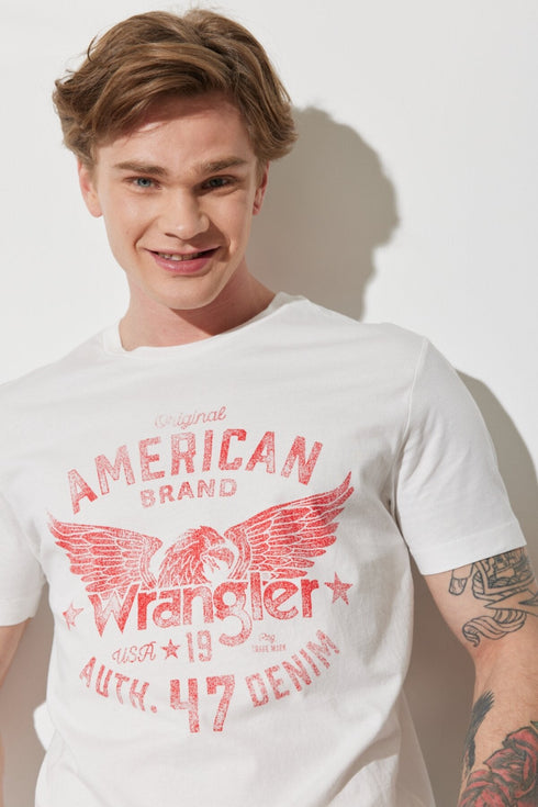 Americana T-Shirt In White - Rodeo In