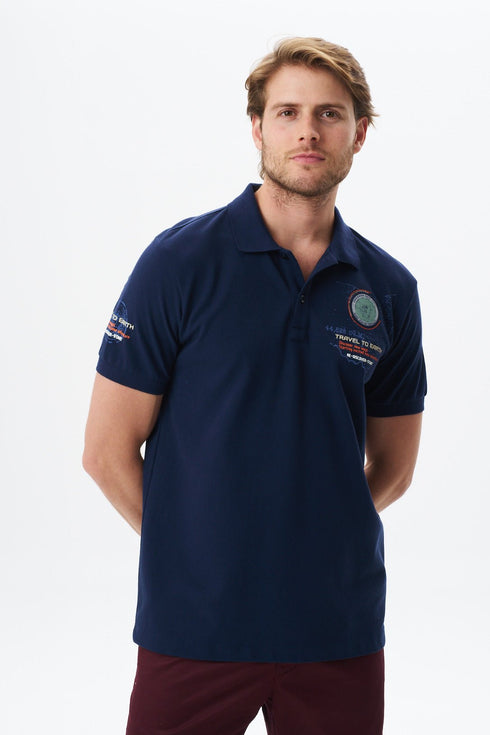 Arma Men's Big Size High Collar Polo T-Shirt