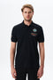 Arma Men's High Collar Polo In Black