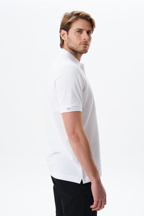 Arma Men's Plain Polo in White
