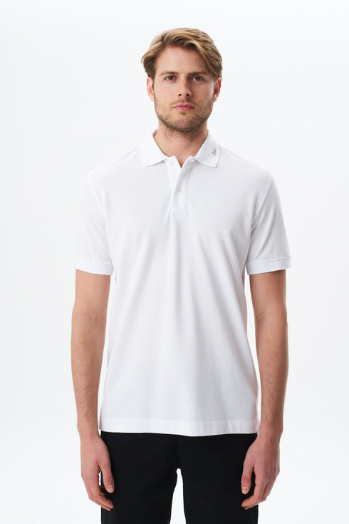 Arma Men's Plain Polo in White