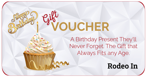 Birthday Gift Cards Voucher - Rodeo In